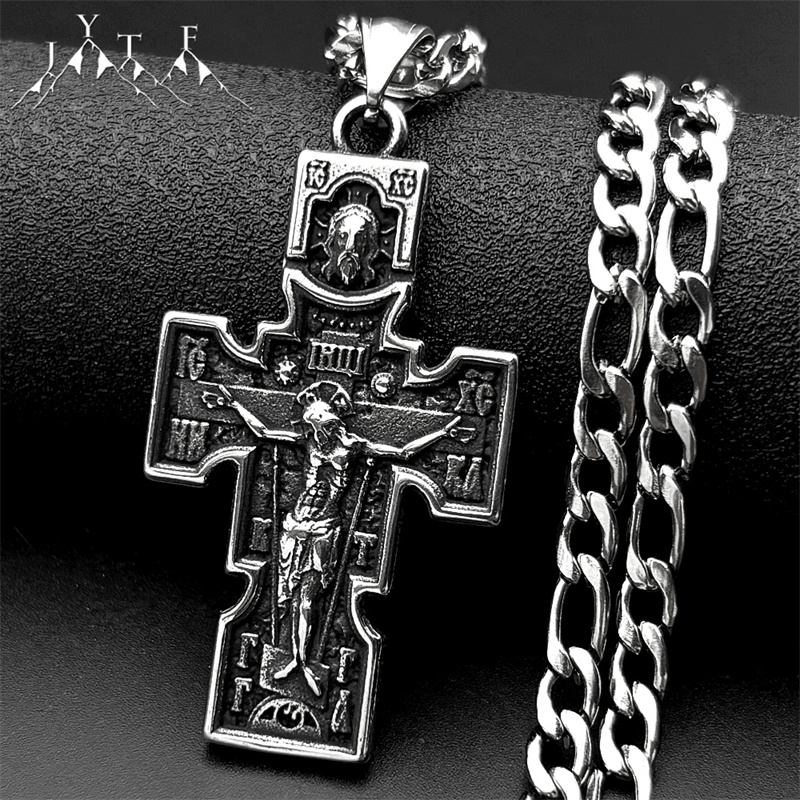 Streetwear Brand Accessories - Kalung Liontin Salib Yesus Ortodoks Vintage