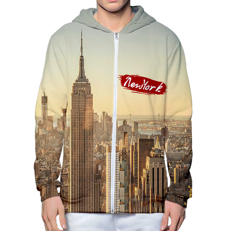Streetwear Brand New York - Hoodie Cetak 3D Kota New York