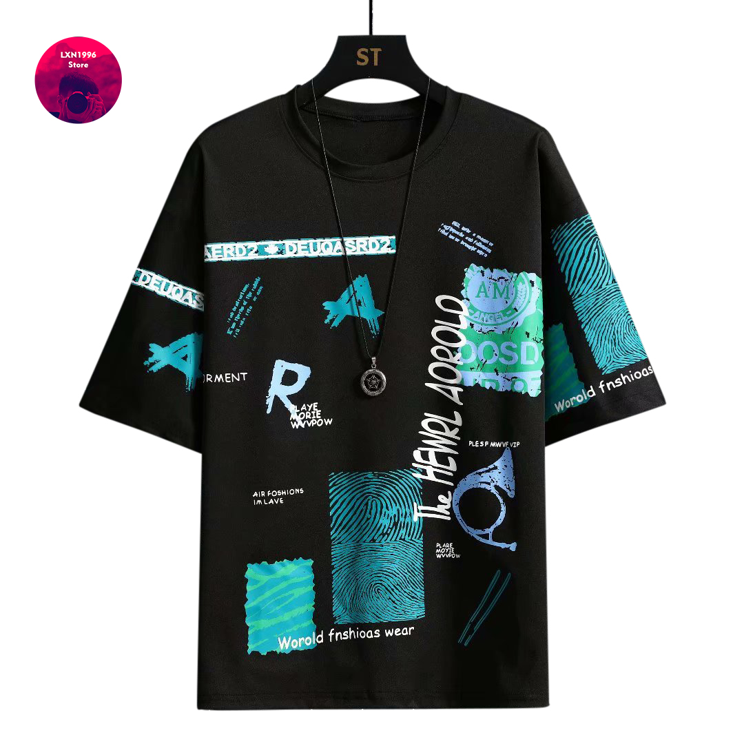 Streetwear Brand In Japan - T-shirt Lengan Pendek Musim Panas Hitam