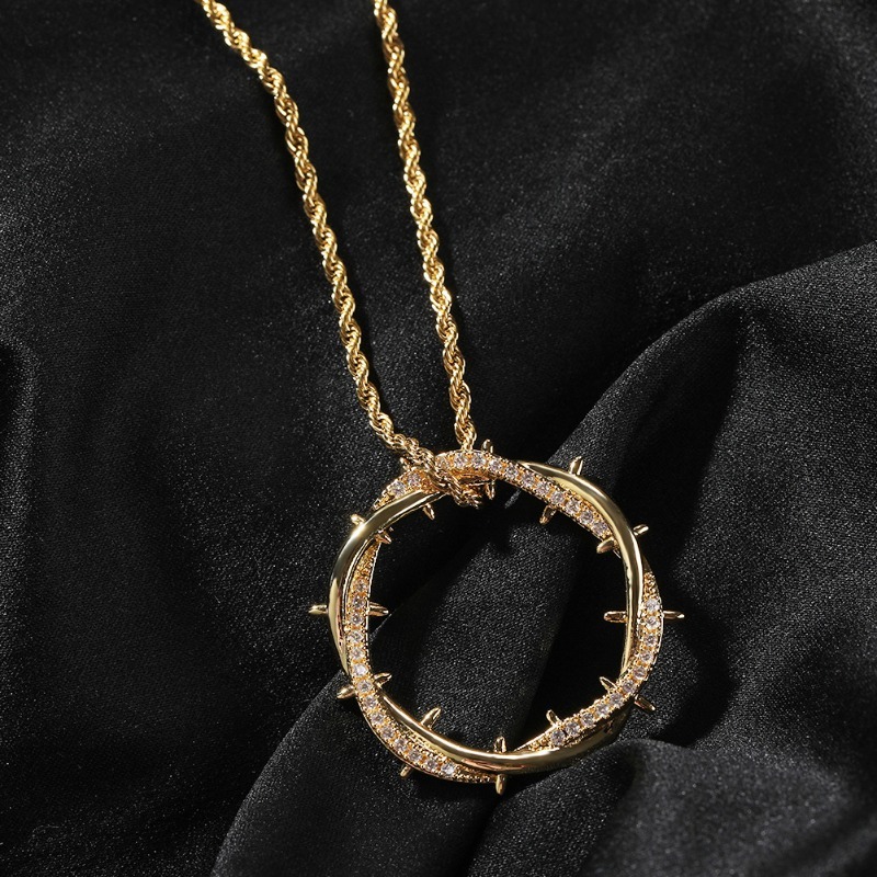 Streetwear Brand Accessories - Kalung Liontin Mahkota Duri Retro Desain
