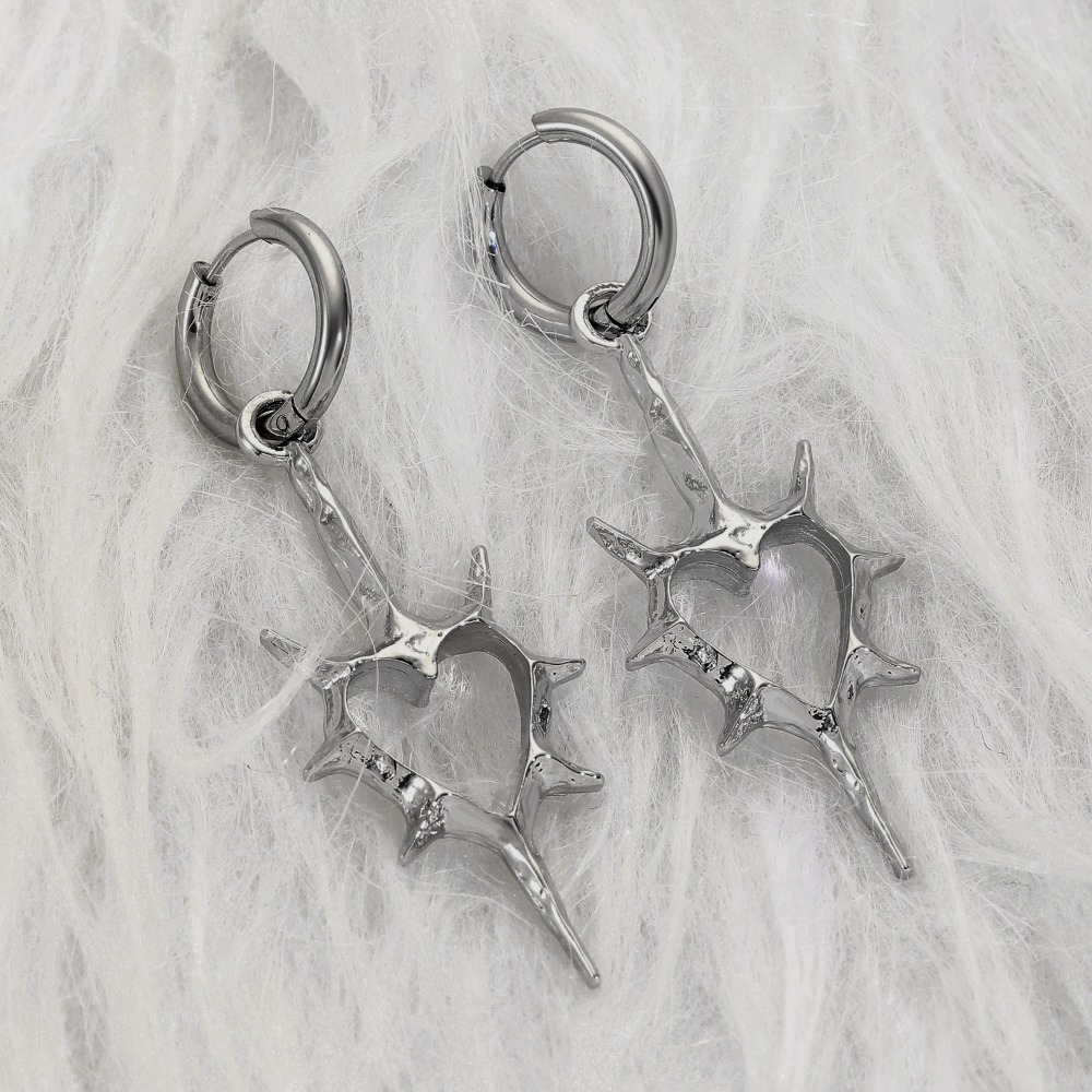 Streetwear Brand Accessories - Desain kepribadian anting-anting Juntai menggantung beraturan