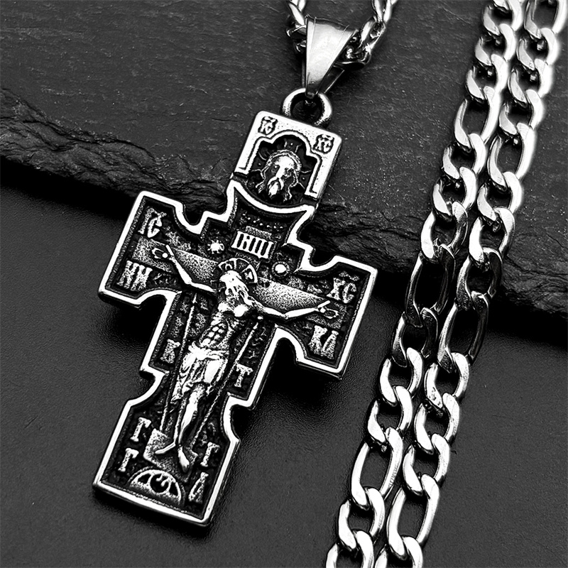 Kalung Liontin Salib Yesus Ort - Streetwear Brand Accessories ulasan dan harga