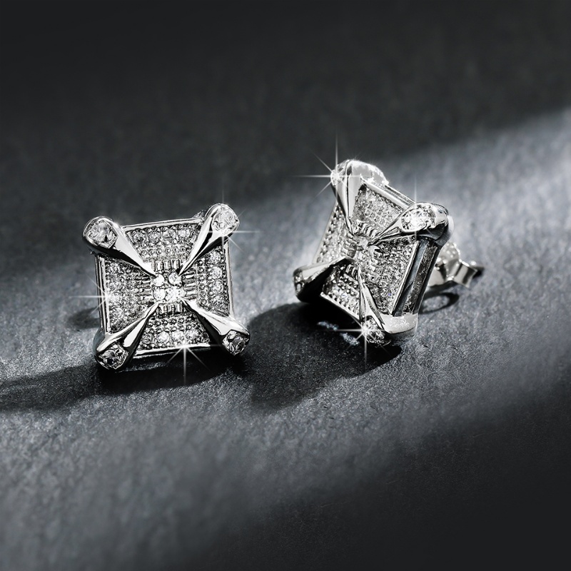 ZAKOL Anting Kancing Zirkon Ku - Streetwear Brand Accessories ulasan dan harga