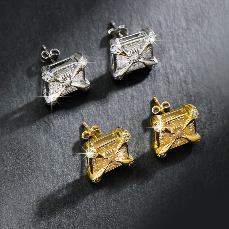 ZAKOL Anting Kancing Zirkon Ku - Streetwear Brand Accessories ulasan dan harga
